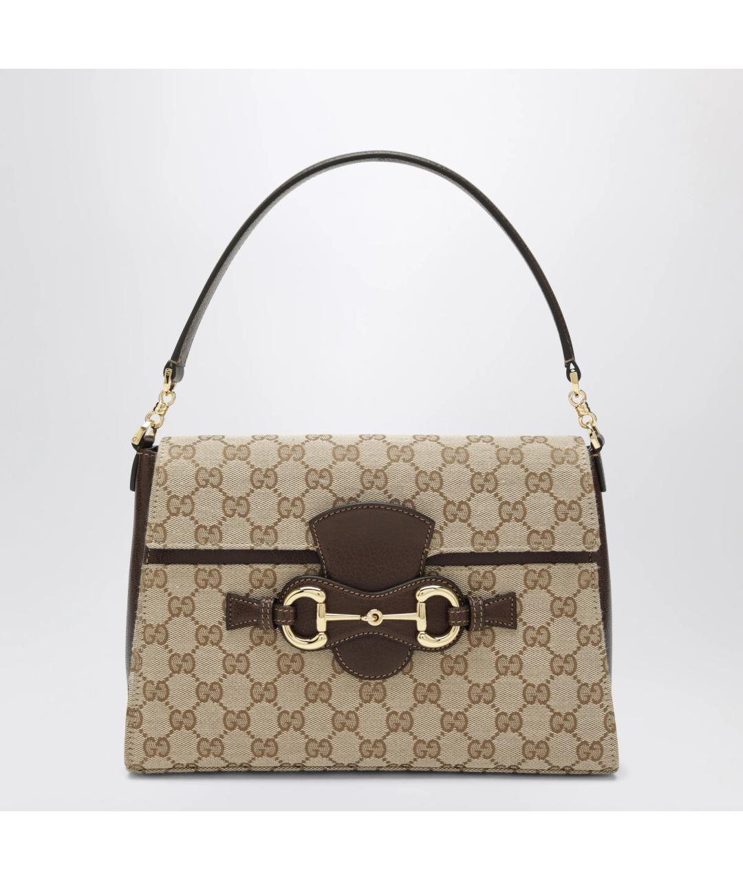GUCCI Бежевая сумка тоут из канвы, фото 3