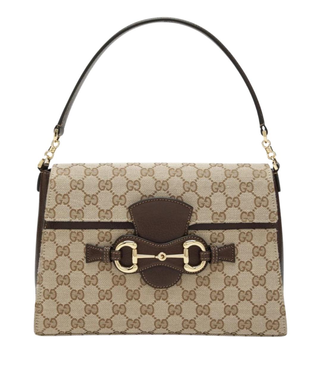 GUCCI Бежевая сумка тоут из канвы, фото 1