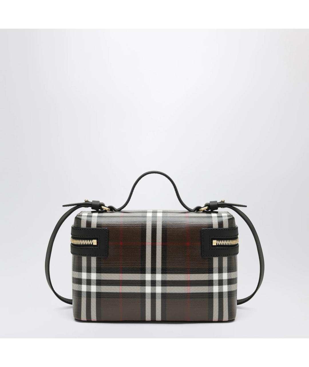 BURBERRY Коричневая сумка через плечо из канвы, фото 2