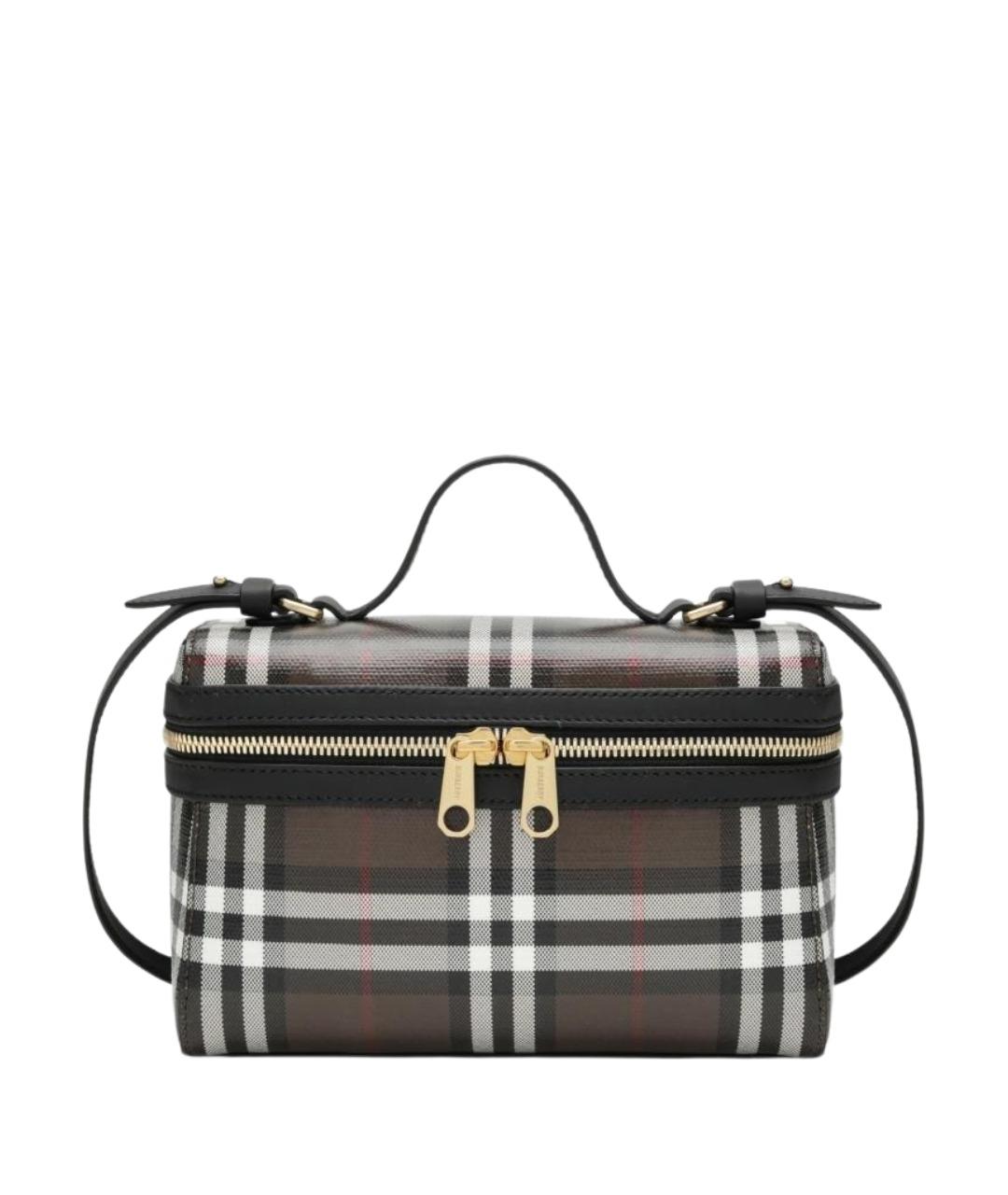 BURBERRY Коричневая сумка через плечо из канвы, фото 1