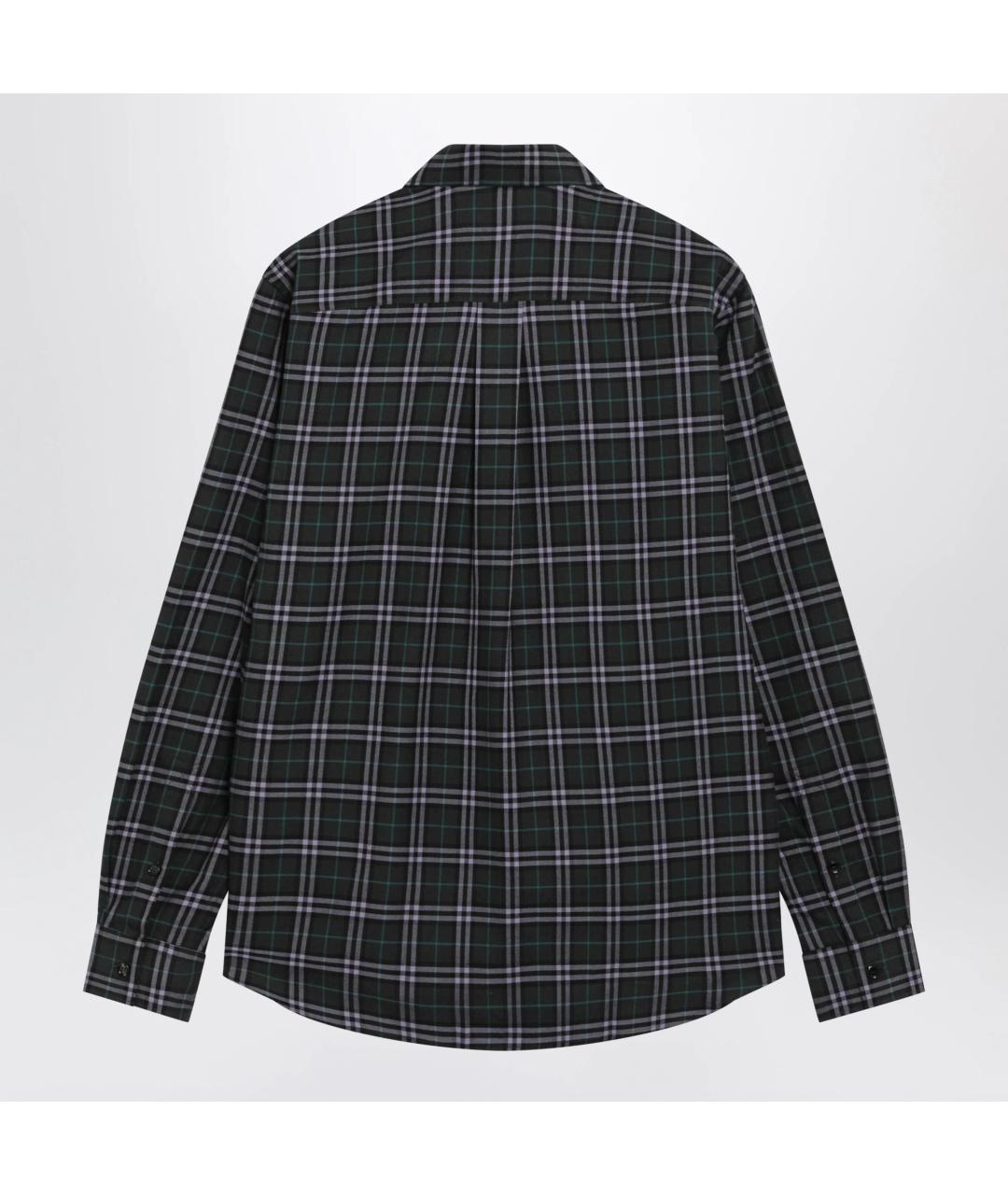 BURBERRY Зеленая хлопковая кэжуал рубашка, фото 2