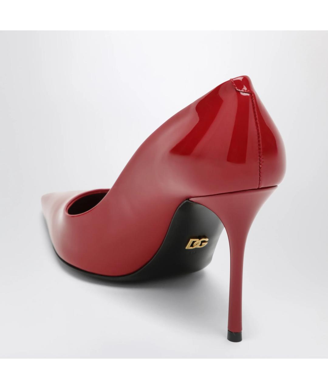 DOLCE&GABBANA Красные туфли из лакированной кожи, фото 2