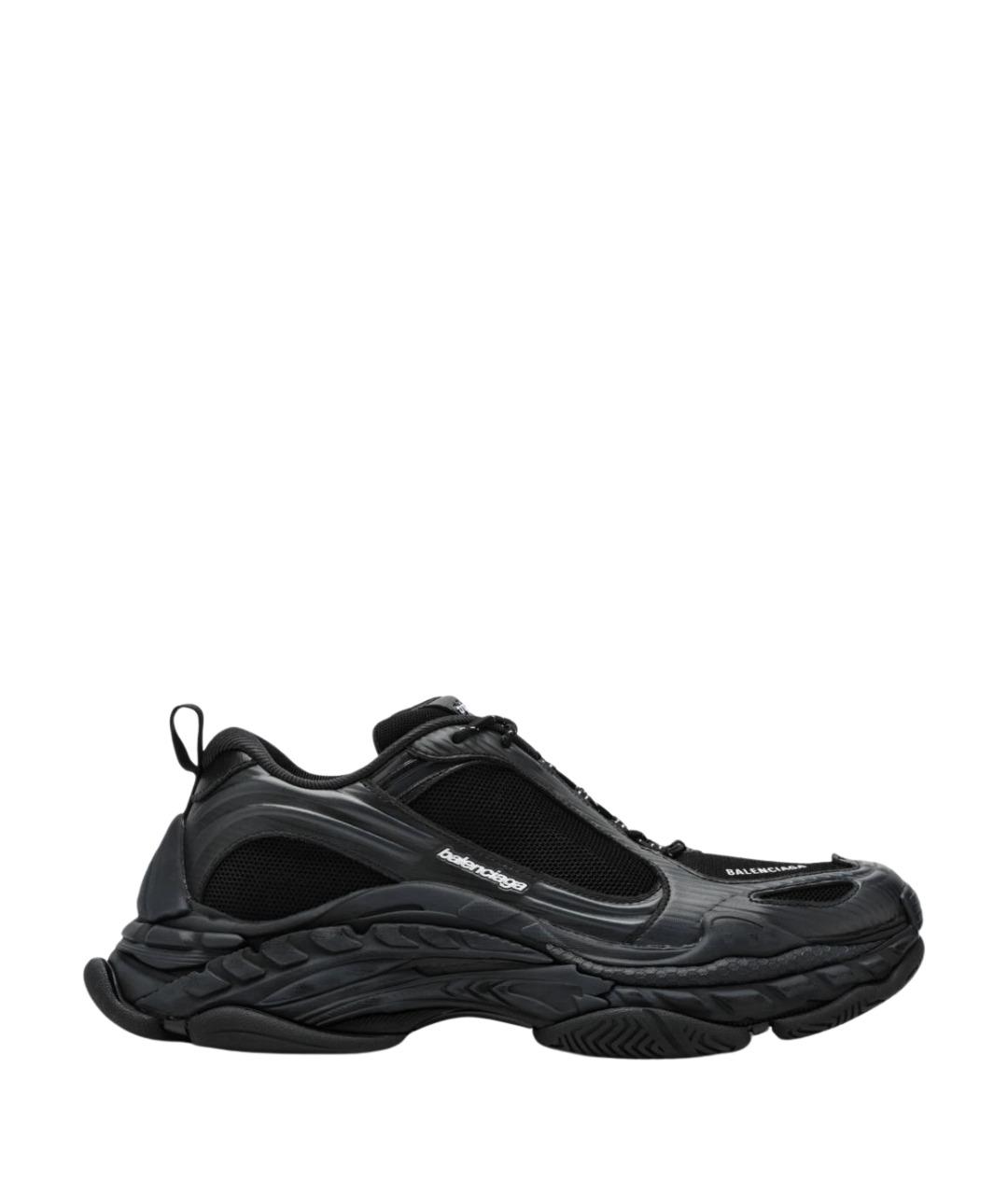 BALENCIAGA Черные синтетические низкие кроссовки / кеды, фото 1
