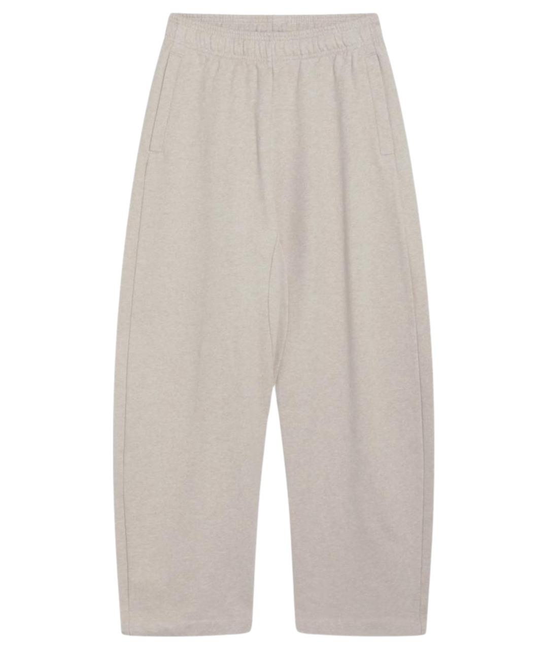 JACQUEMUS Бежевые хлопковые спортивные брюки и шорты, фото 1
