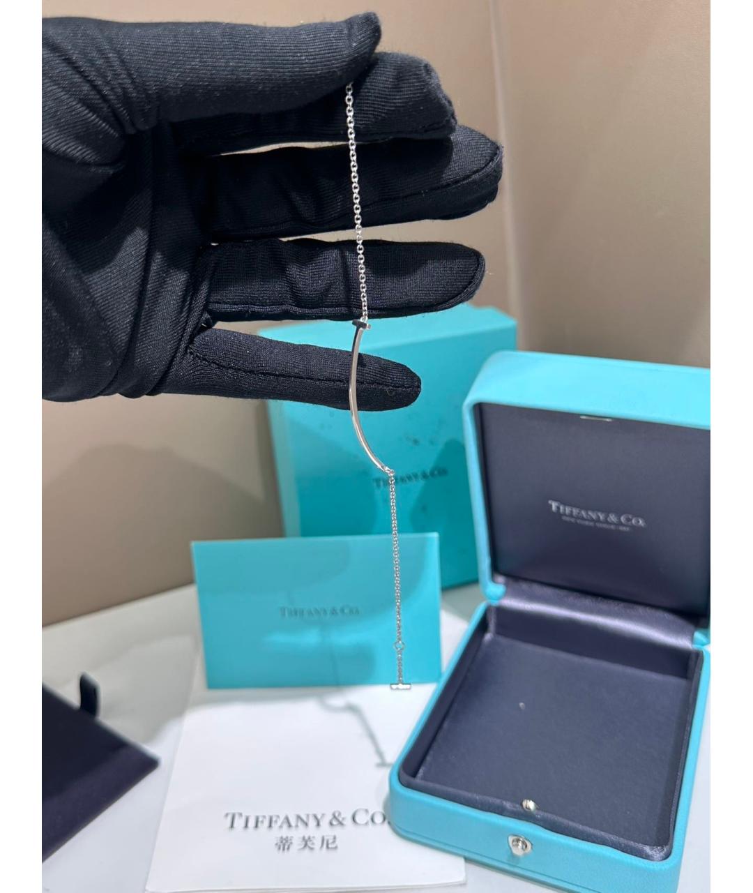 TIFFANY&CO Серебряный браслет из белого золота, фото 4