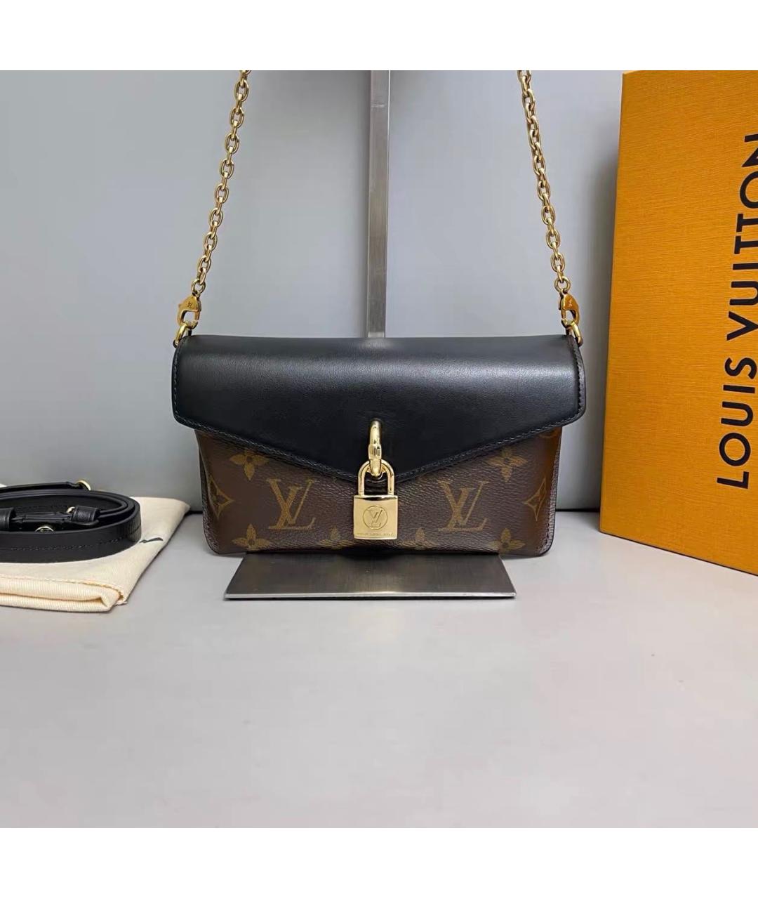 LOUIS VUITTON Коричневая сумка через плечо из канвы, фото 9