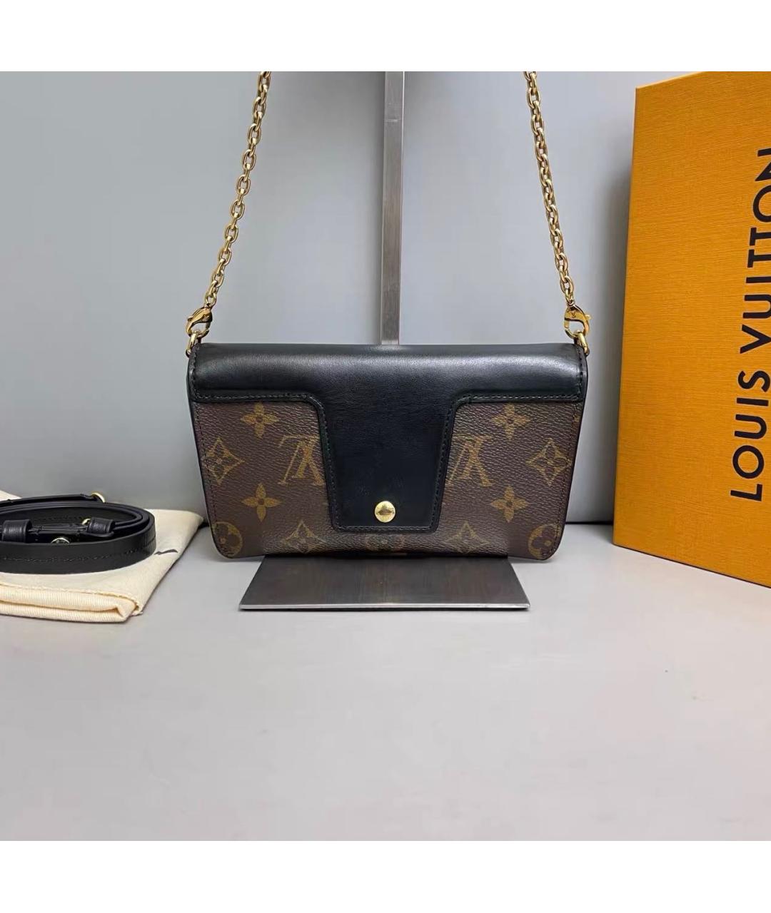 LOUIS VUITTON Коричневая сумка через плечо из канвы, фото 2