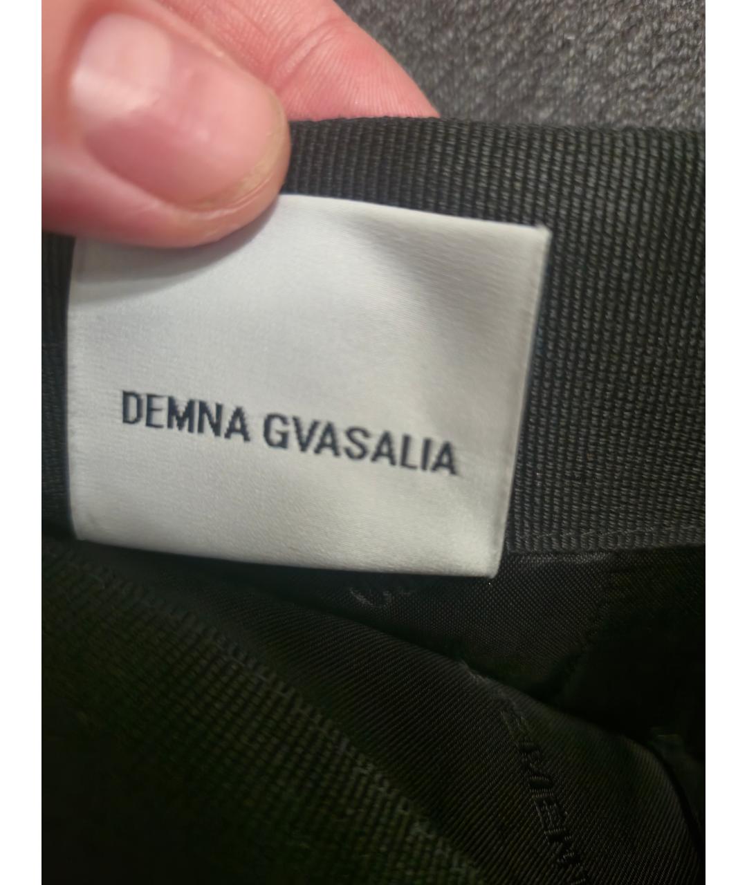 VETEMENTS Синяя шерстяная юбка миди, фото 3