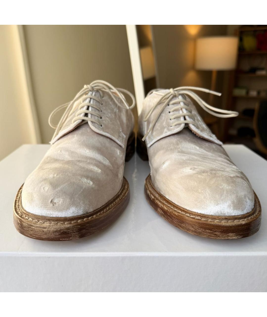 MAISON MARGIELA Бежевые низкие ботинки, фото 2