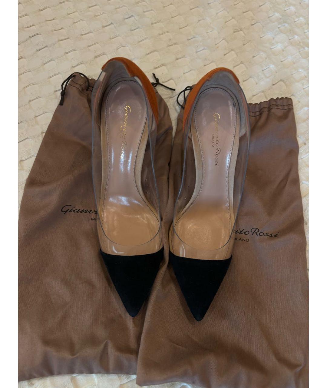 GIANVITO ROSSI Коричневые замшевые туфли, фото 2