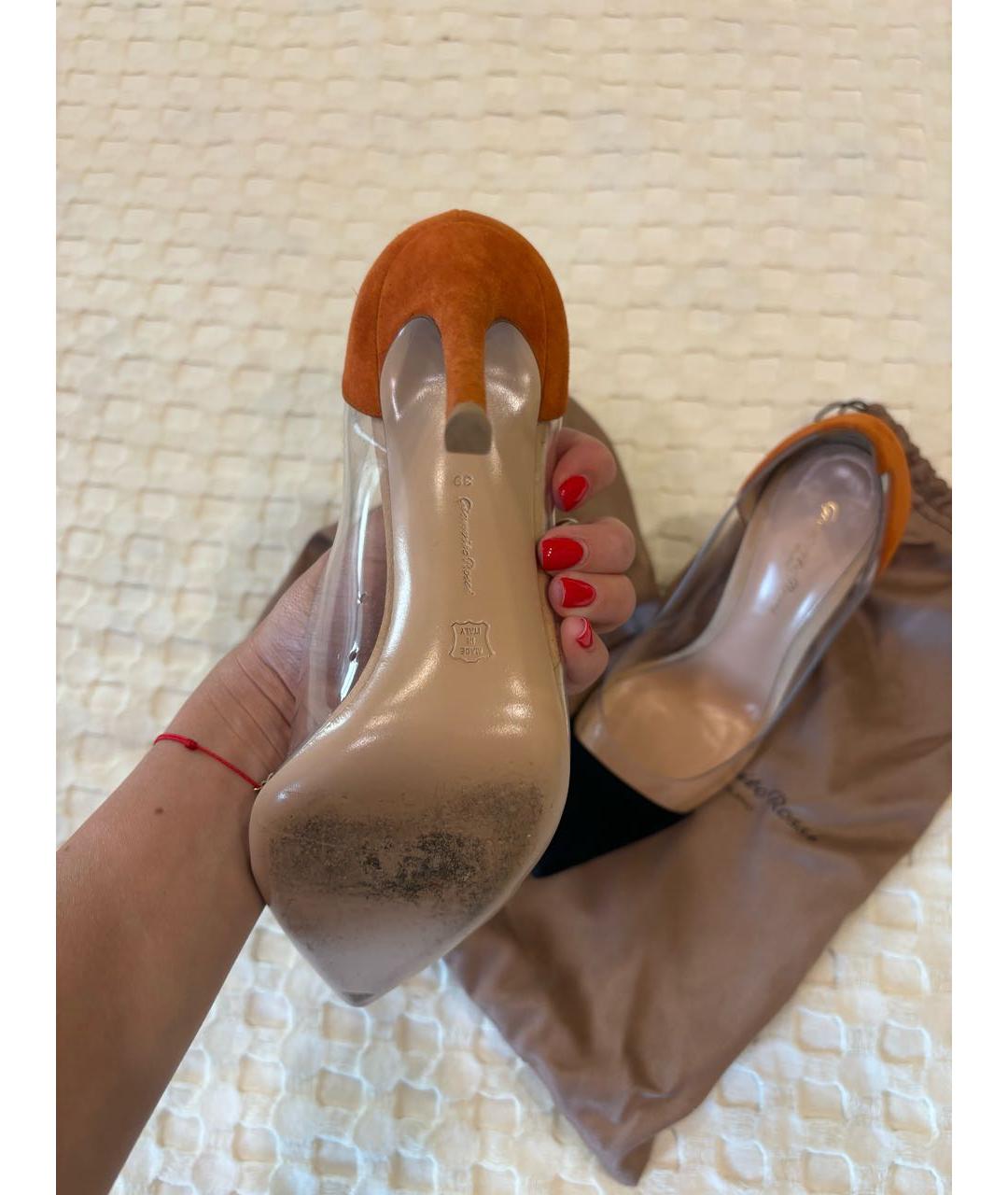 GIANVITO ROSSI Коричневые замшевые туфли, фото 4