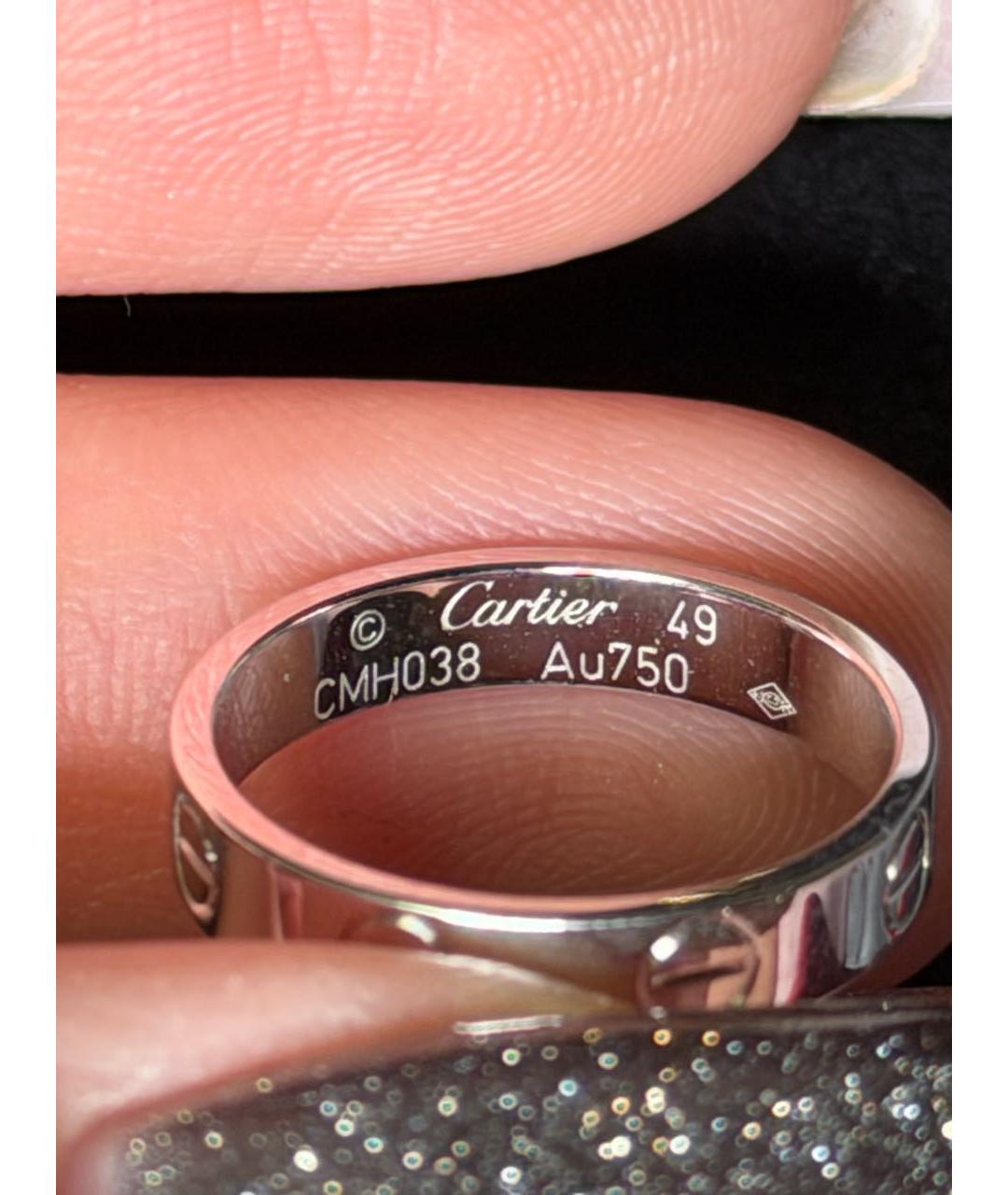 CARTIER Серебряное кольцо из белого золота, фото 2
