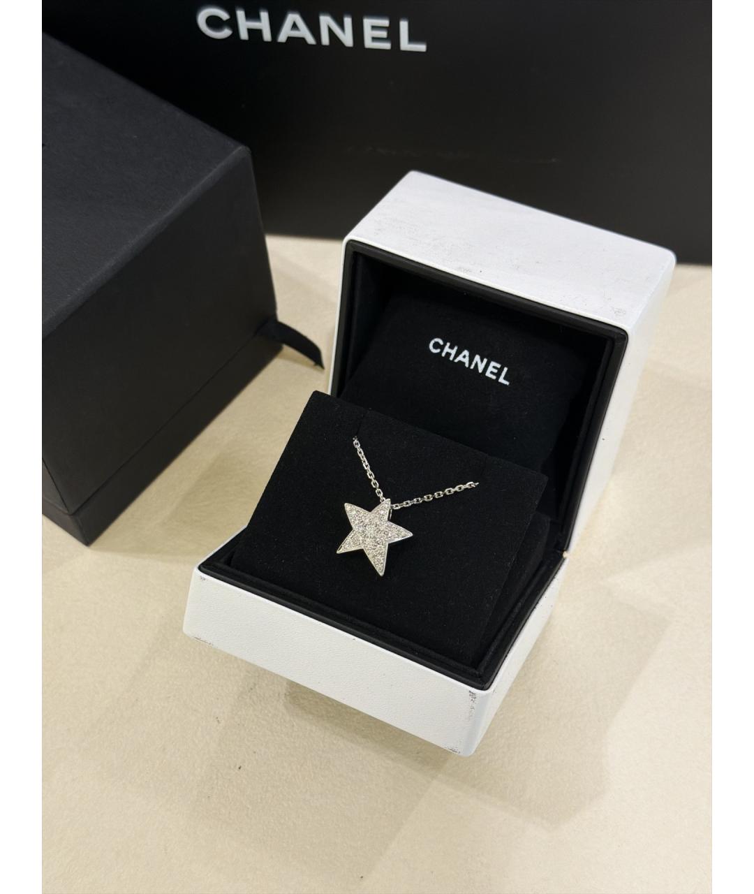 CHANEL Серебряное колье из белого золота, фото 3