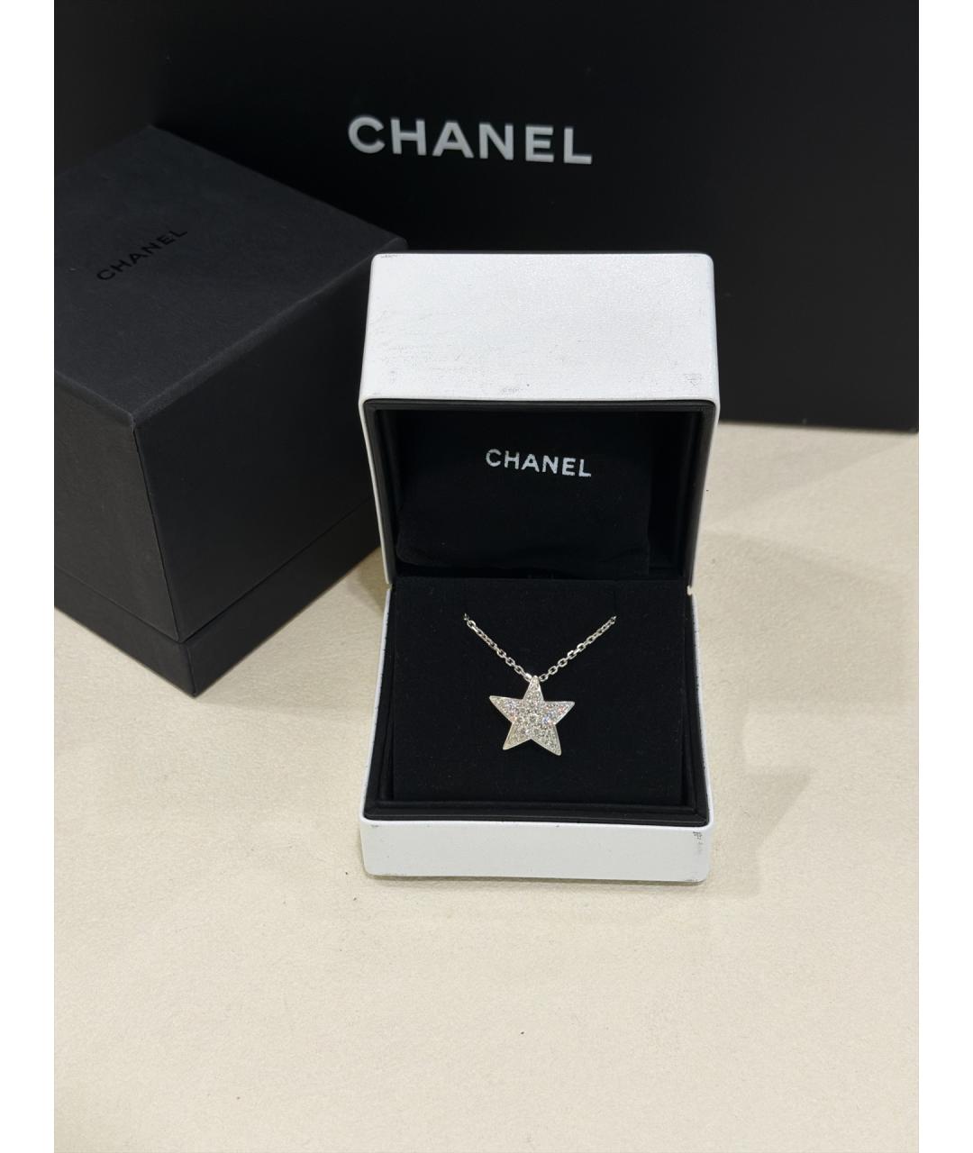 CHANEL Серебряное колье из белого золота, фото 4