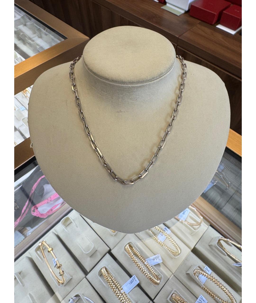 CARTIER Серебряная цепочка/подвеска из белого золота, фото 8