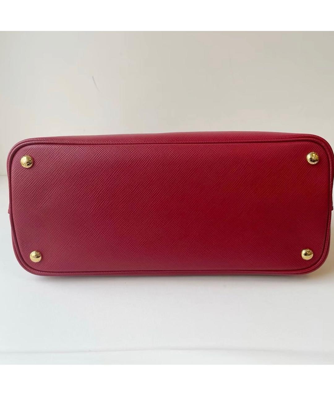 PRADA Красная кожаная сумка тоут, фото 3