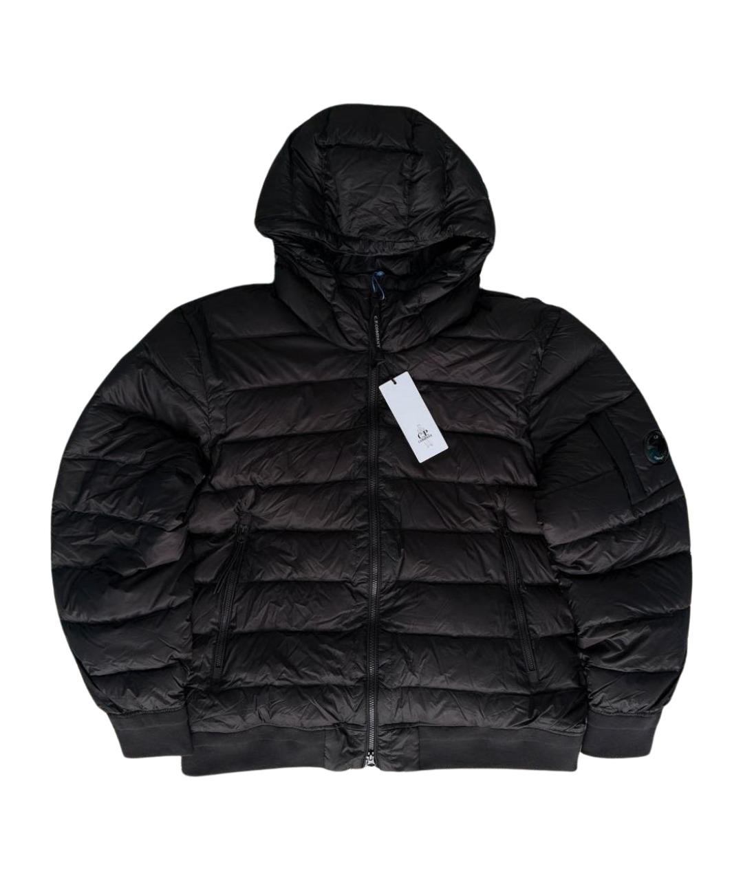 CP COMPANY Черный нейлоновый пуховик, фото 1