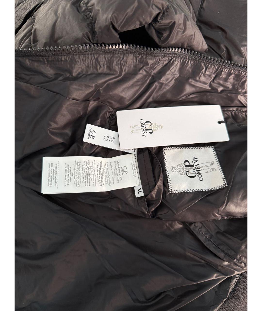 CP COMPANY Черный нейлоновый пуховик, фото 4