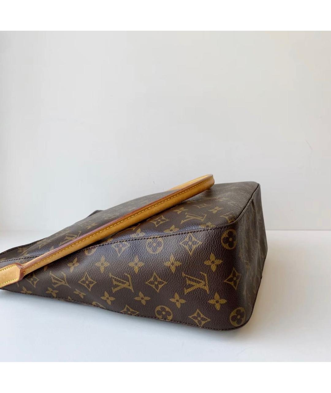 LOUIS VUITTON Коричневая сумка тоут из канвы, фото 6