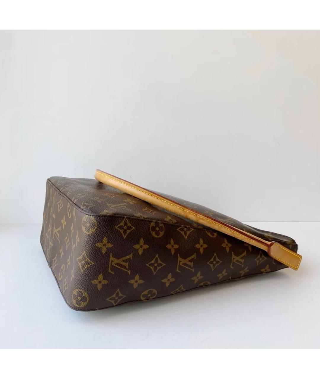 LOUIS VUITTON Коричневая сумка тоут из канвы, фото 7