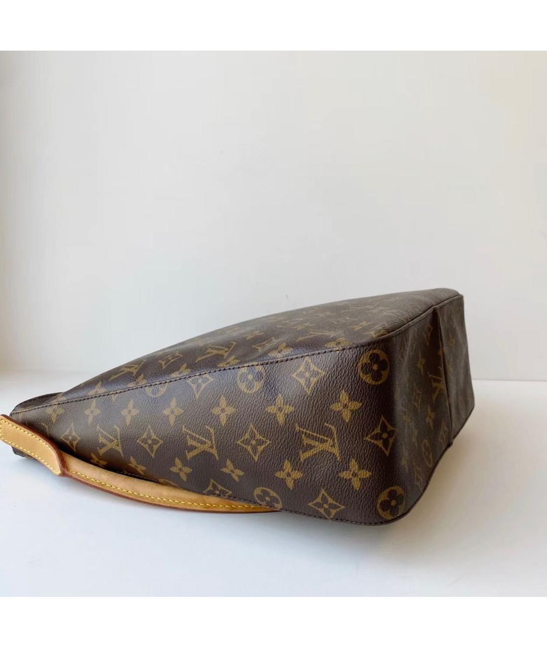 LOUIS VUITTON Коричневая сумка тоут из канвы, фото 3