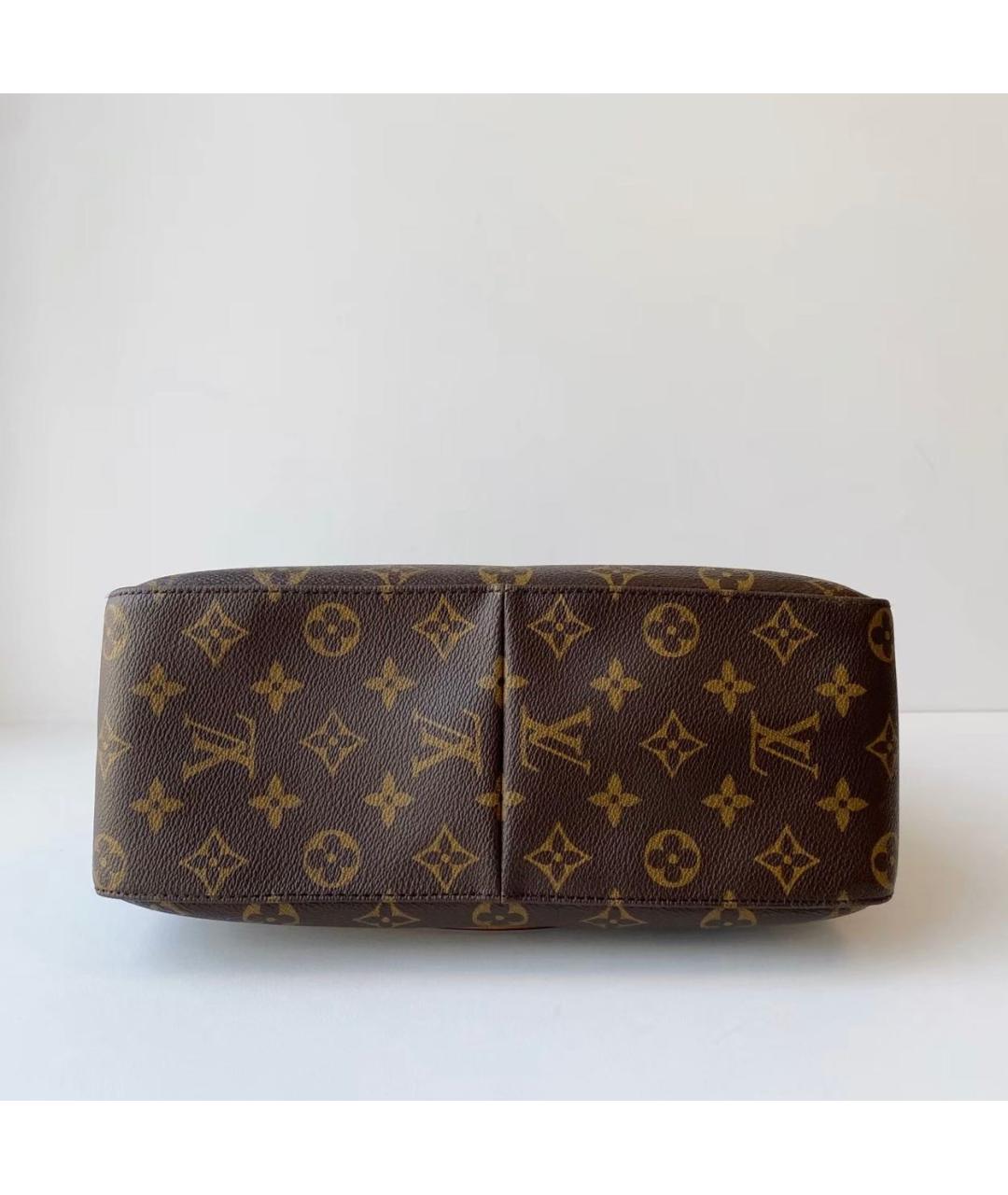 LOUIS VUITTON Коричневая сумка тоут из канвы, фото 4