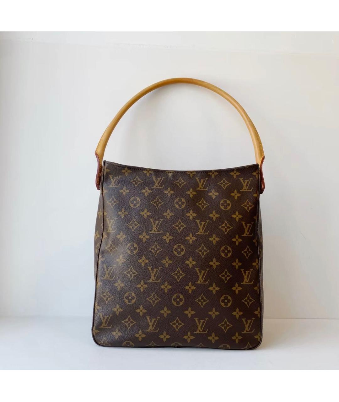 LOUIS VUITTON Коричневая сумка тоут из канвы, фото 9