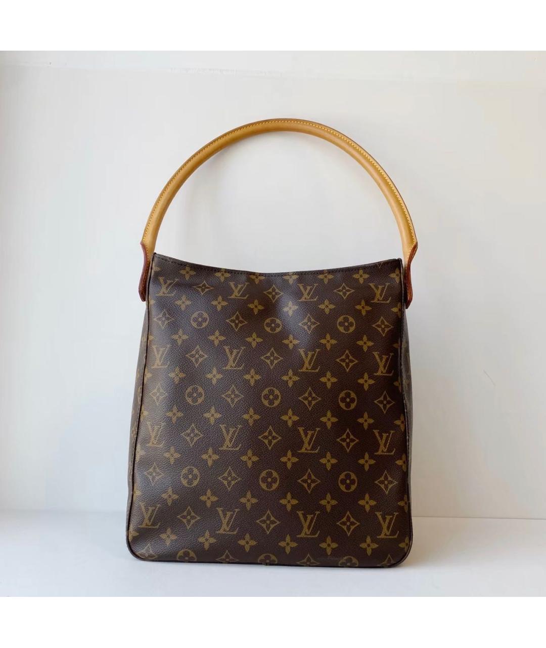 LOUIS VUITTON Коричневая сумка тоут из канвы, фото 2