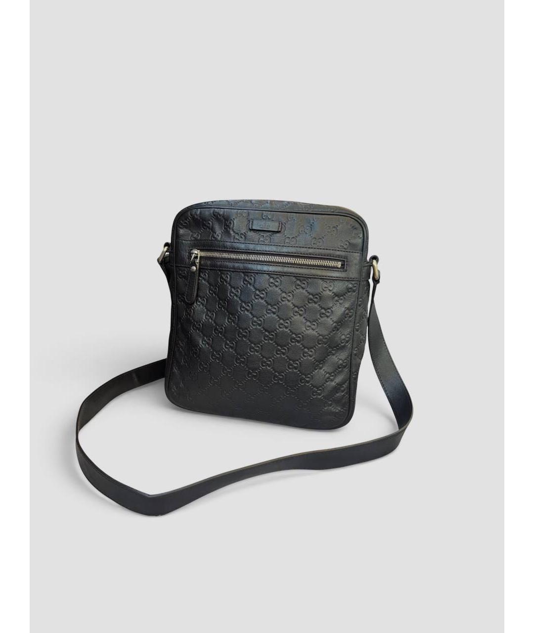 GUCCI Коричневая кожаная сумка на плечо, фото 5