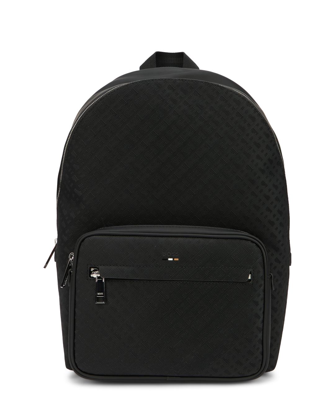 HUGO BOSS Черный синтетический рюкзак, фото 1