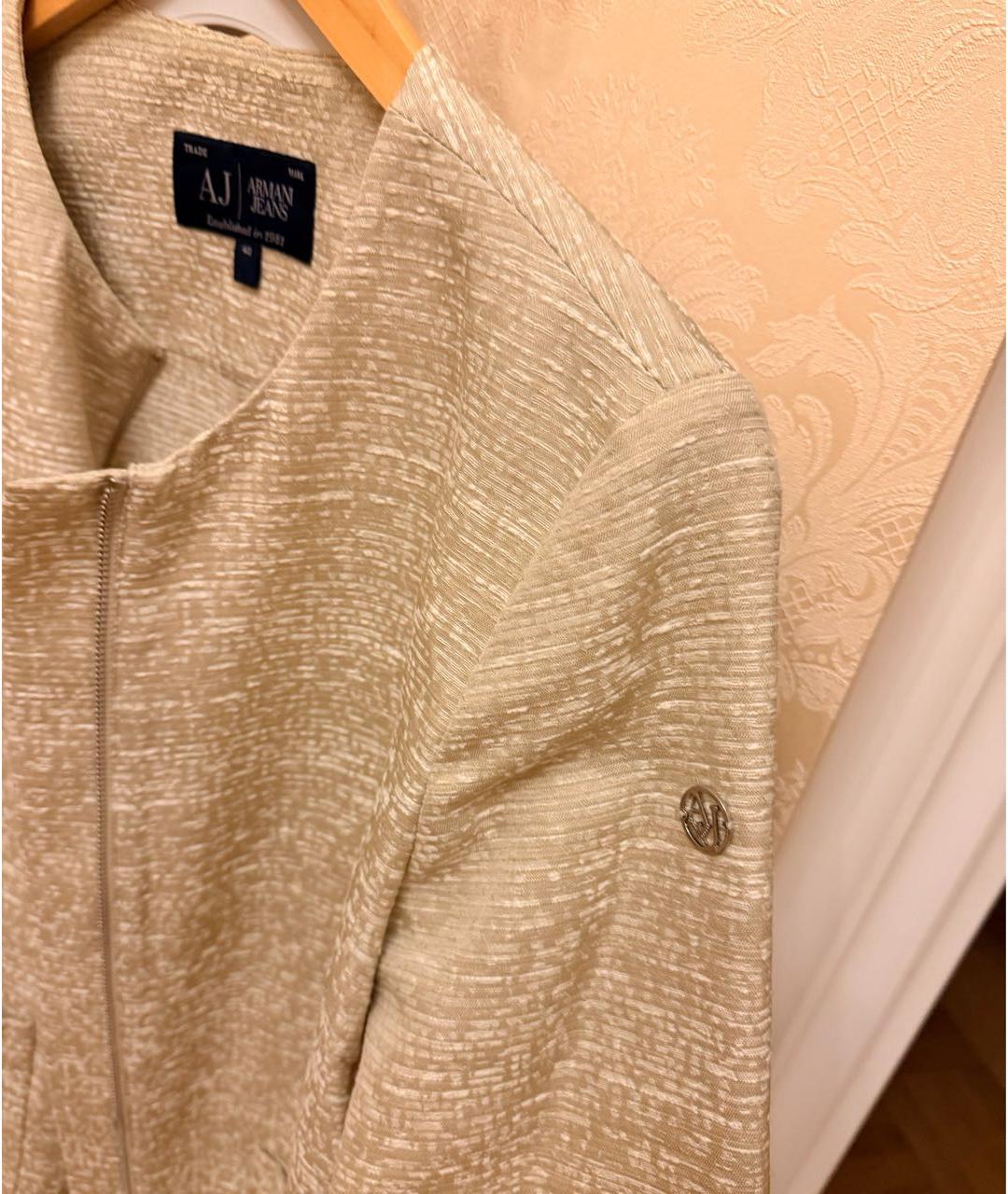 ARMANI JEANS Желтый хлопковый кардиган, фото 3