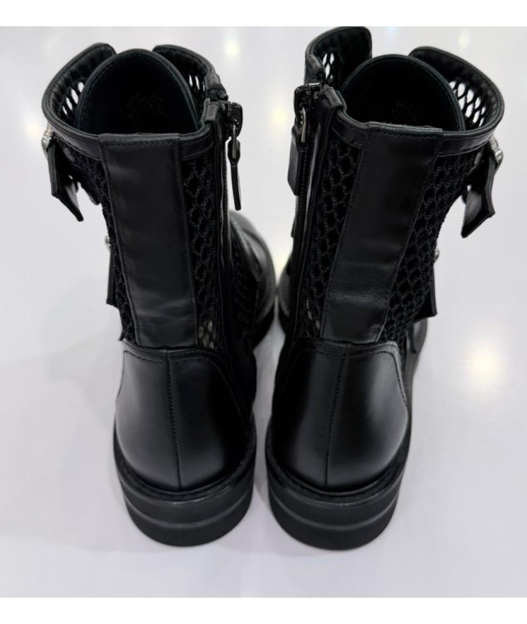 STUART WEITZMAN Черные кожаные ботинки, фото 4