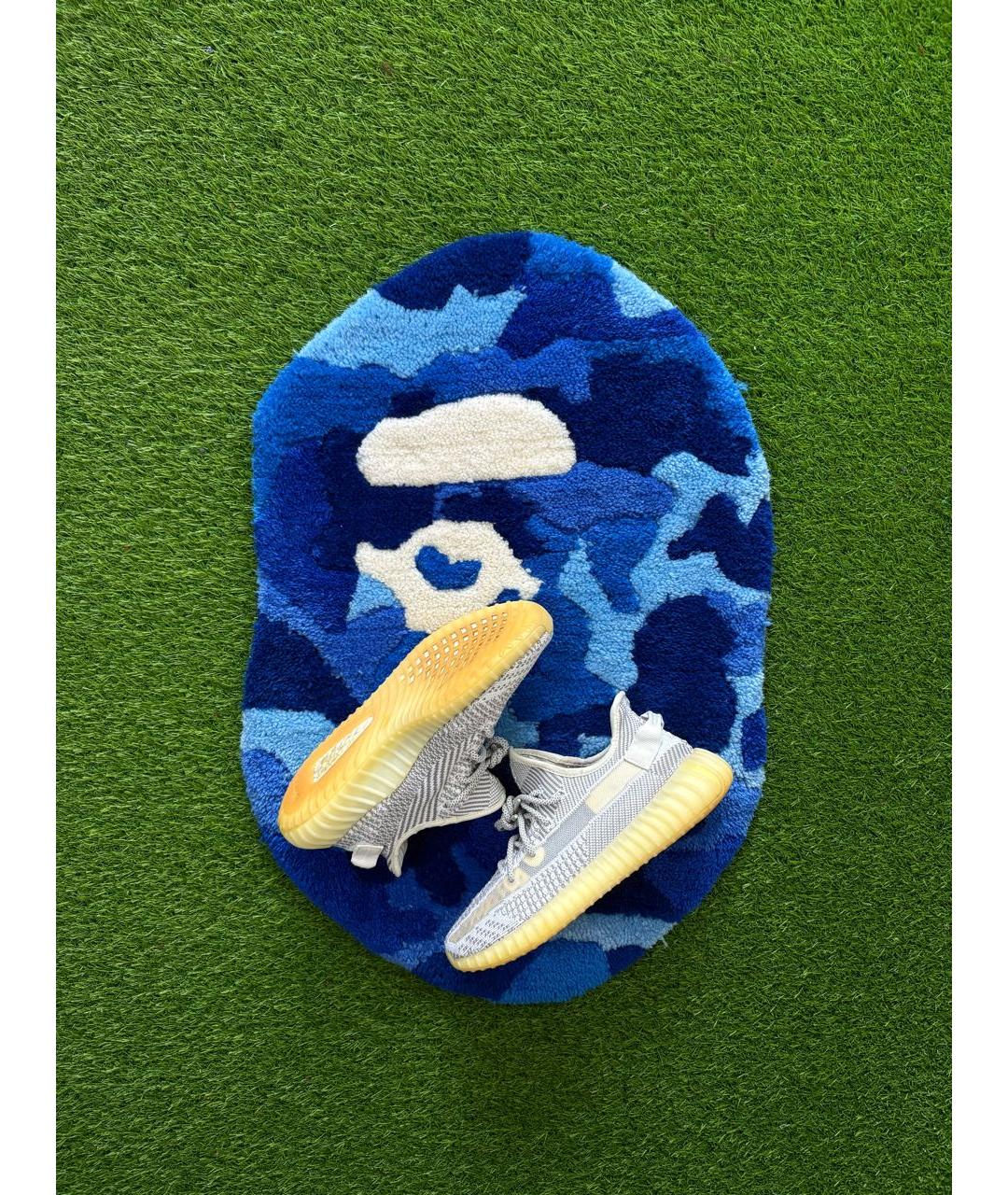 ADIDAS YEEZY Белые текстильные низкие кроссовки / кеды, фото 7