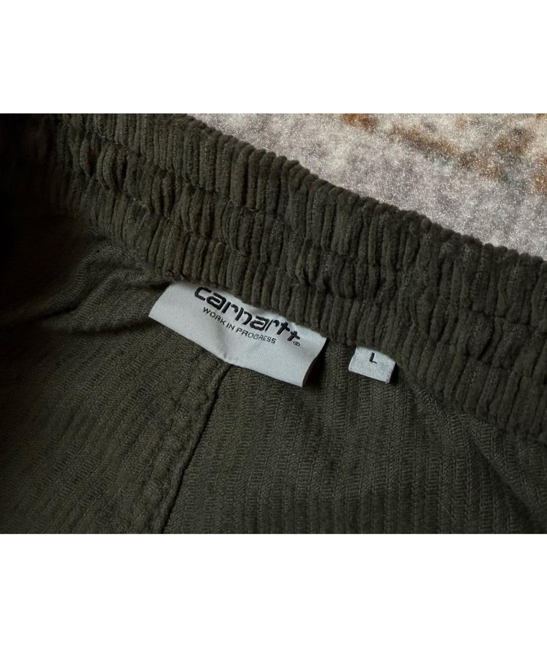 CARHARTT WIP Зеленые хлопковые повседневные брюки, фото 7