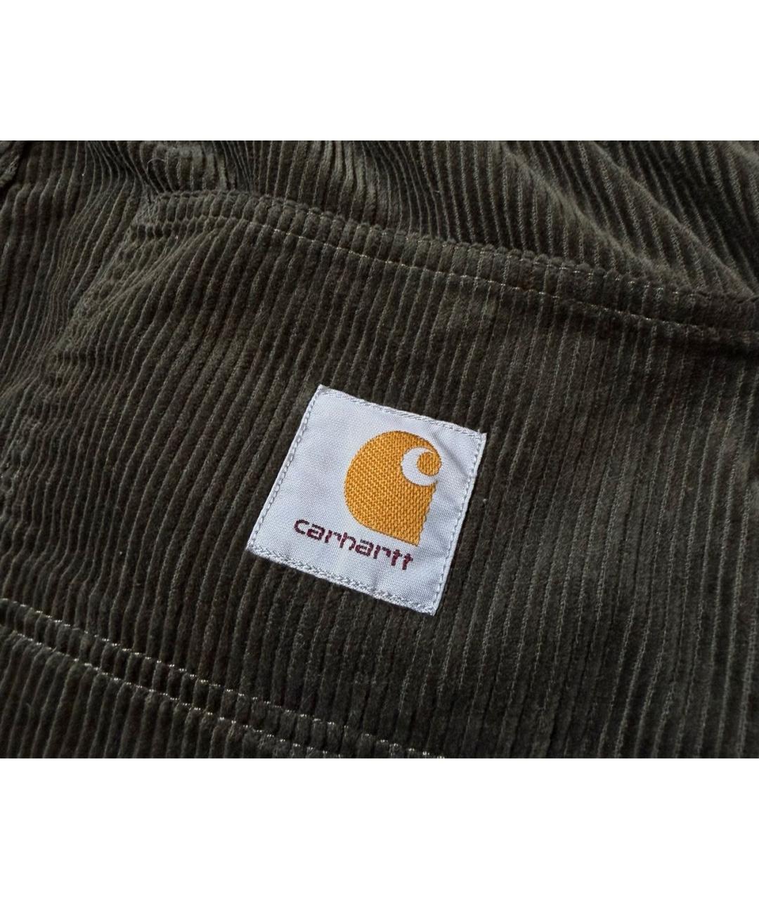 CARHARTT WIP Зеленые хлопковые повседневные брюки, фото 5