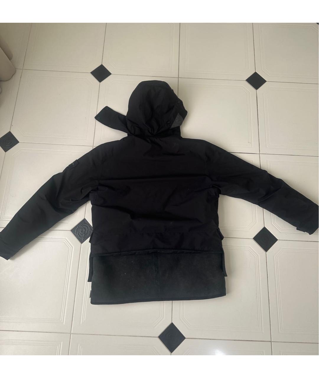 STONE ISLAND Черная полиэстеровая куртка, фото 2