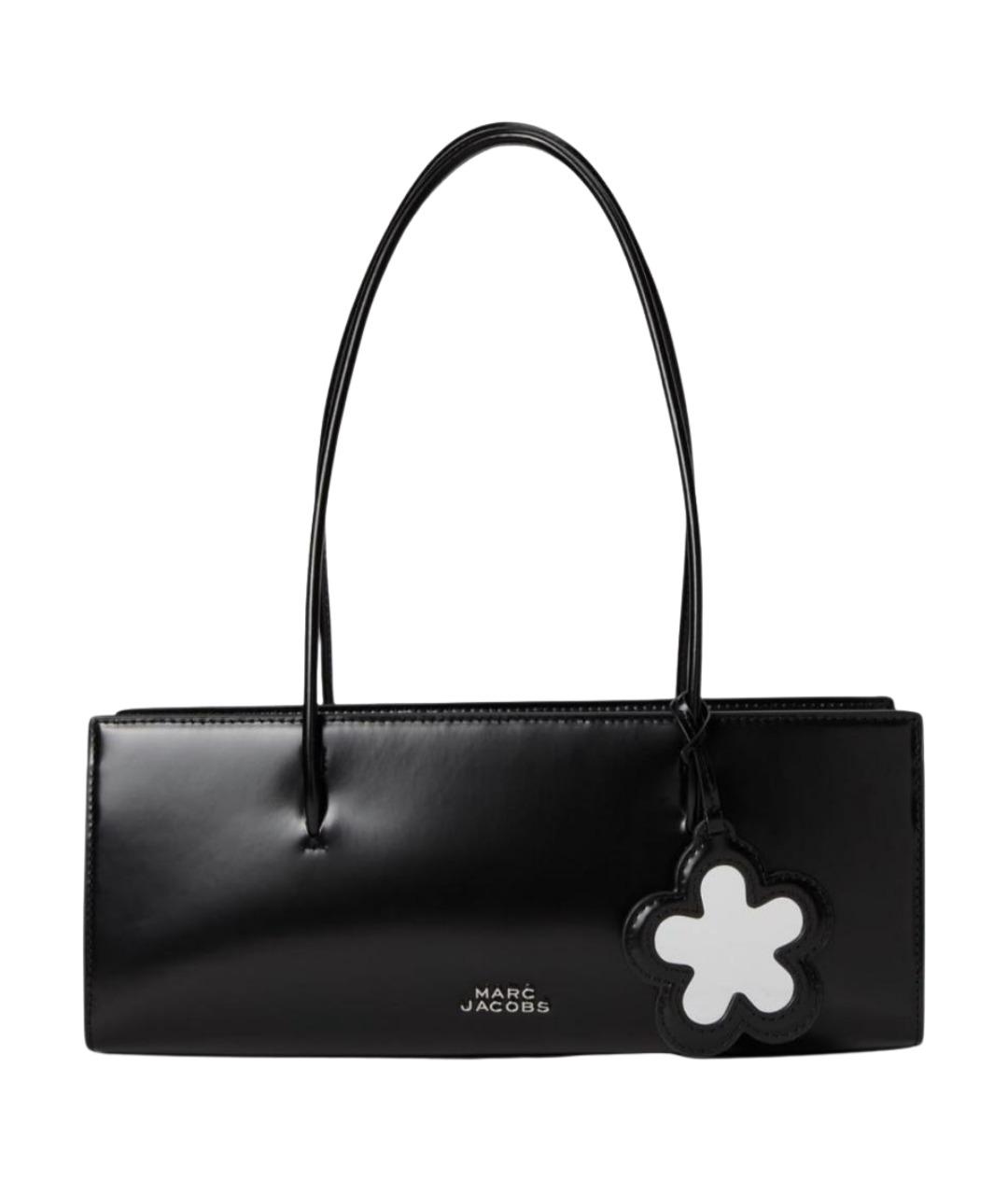 MARC JACOBS Черная кожаная сумка с короткими ручками, фото 1