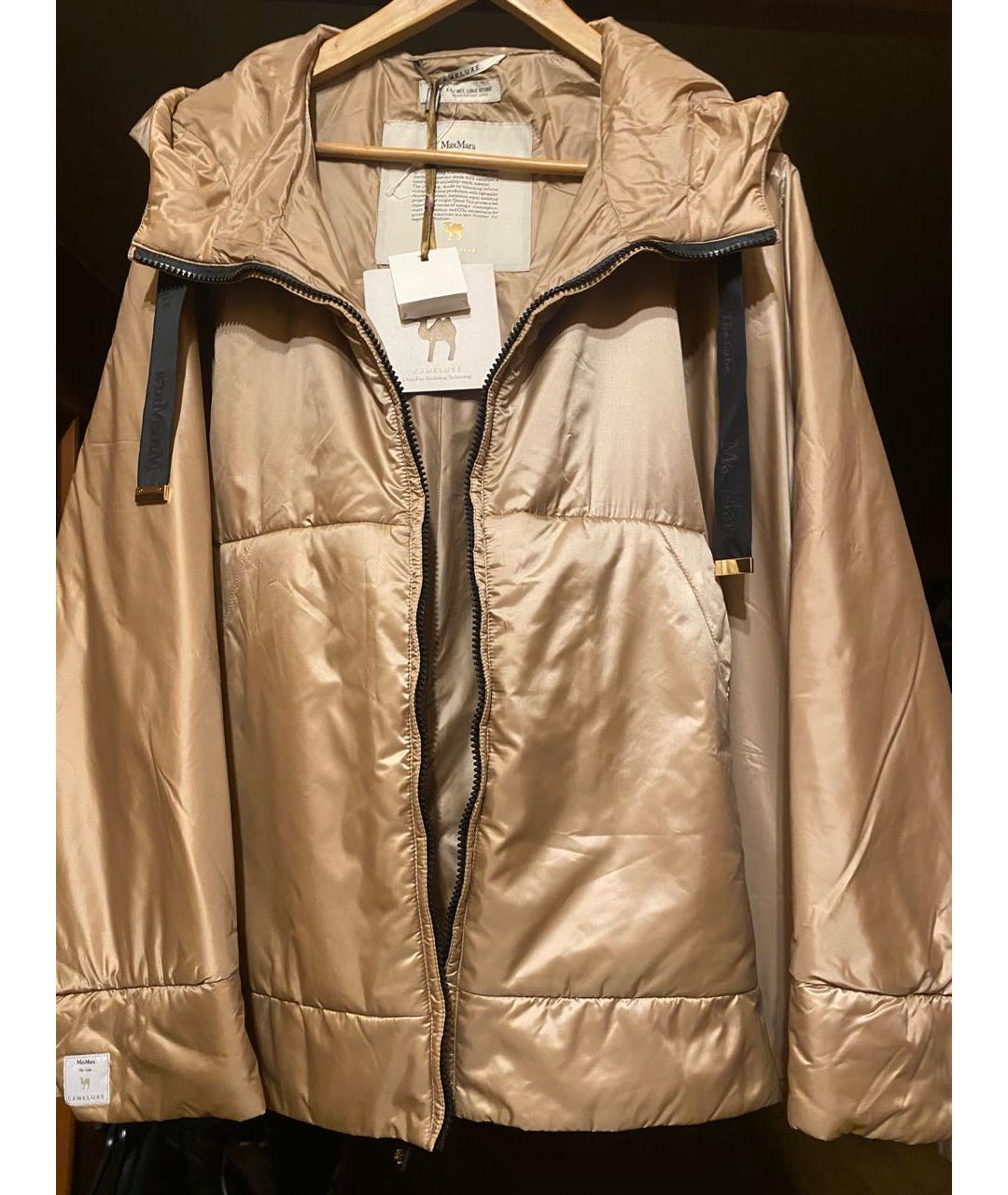 MAX MARA Бежевая нейлоновая куртка, фото 5