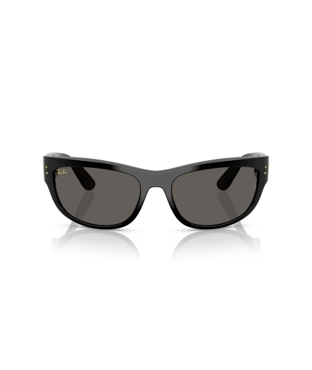 RAY BAN Черные пластиковые солнцезащитные очки, фото 2