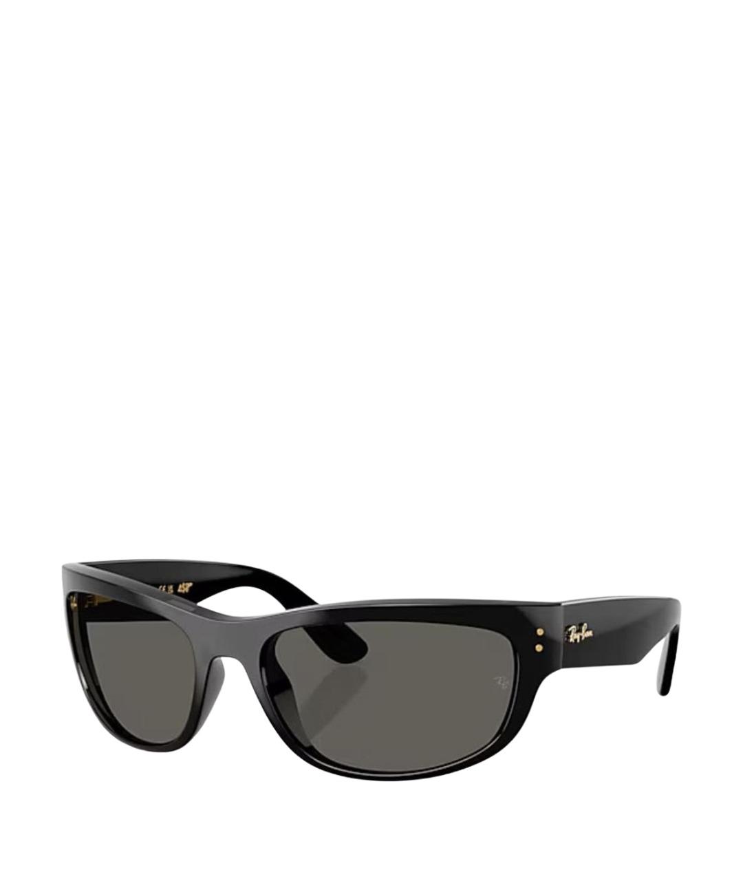 RAY BAN Черные пластиковые солнцезащитные очки, фото 1