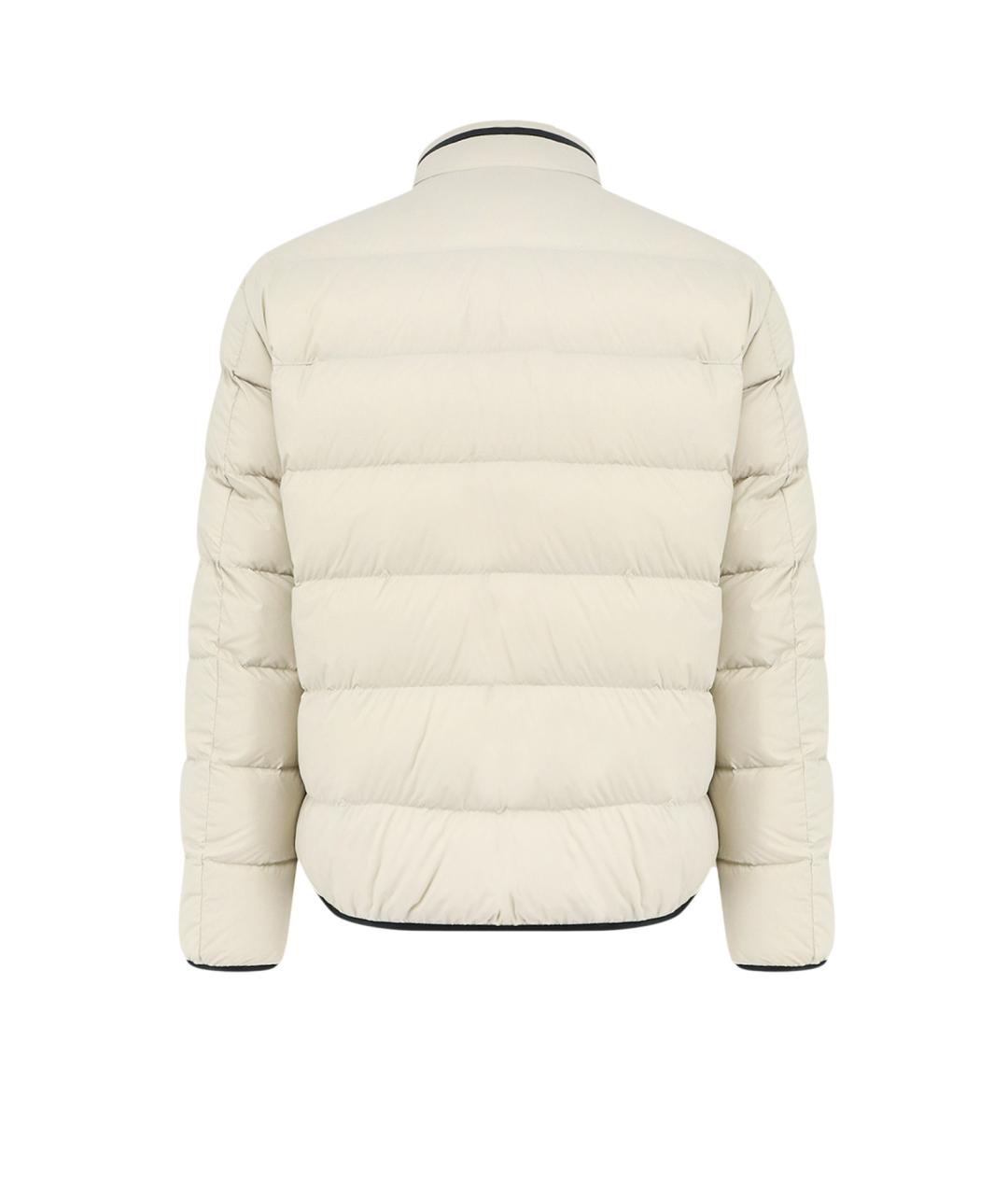 MONCLER Белый полиамидовый пуховик, фото 2