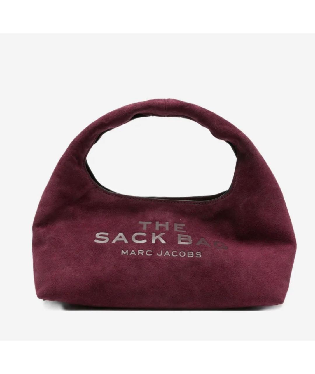 MARC JACOBS Бордовая замшевая сумка с короткими ручками, фото 8