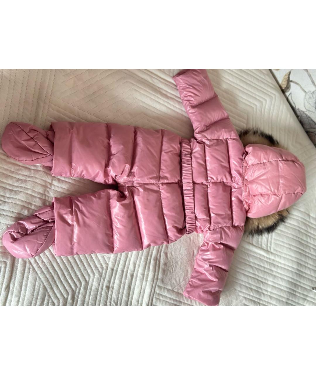 MONCLER Розовый комбинезон, фото 2