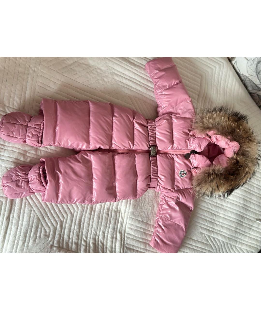 MONCLER Розовый комбинезон, фото 8