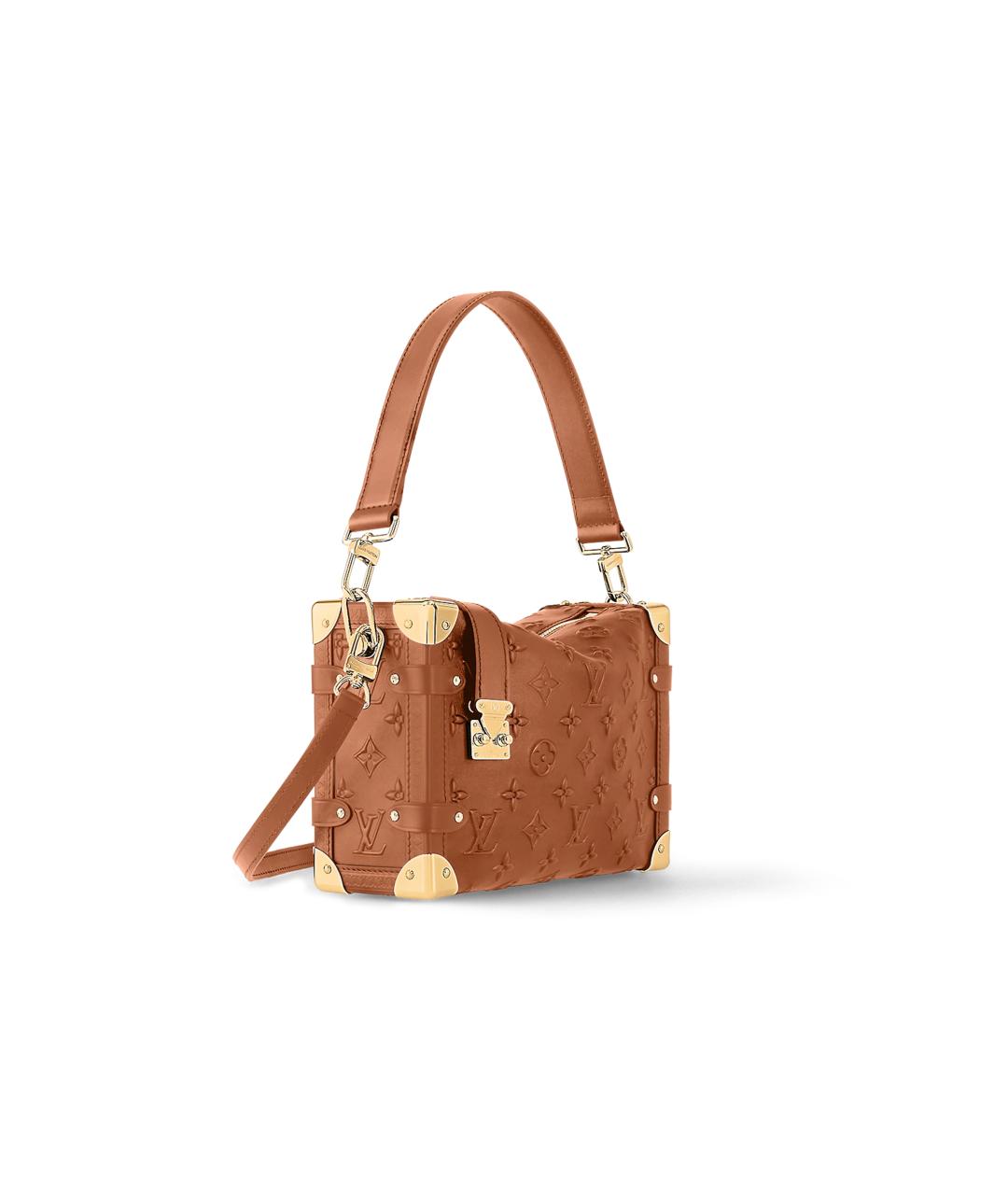 LOUIS VUITTON Коричневая кожаная сумка через плечо, фото 2