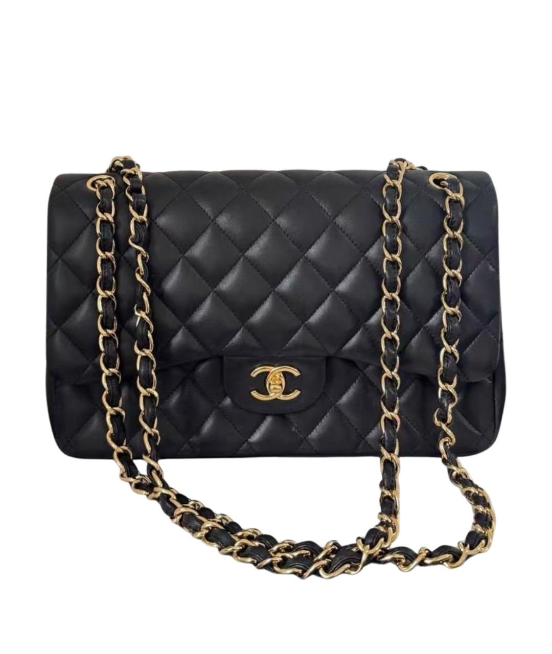 CHANEL Черная кожаная сумка тоут, фото 1