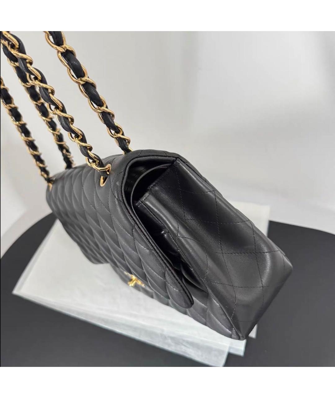 CHANEL Черная кожаная сумка тоут, фото 4