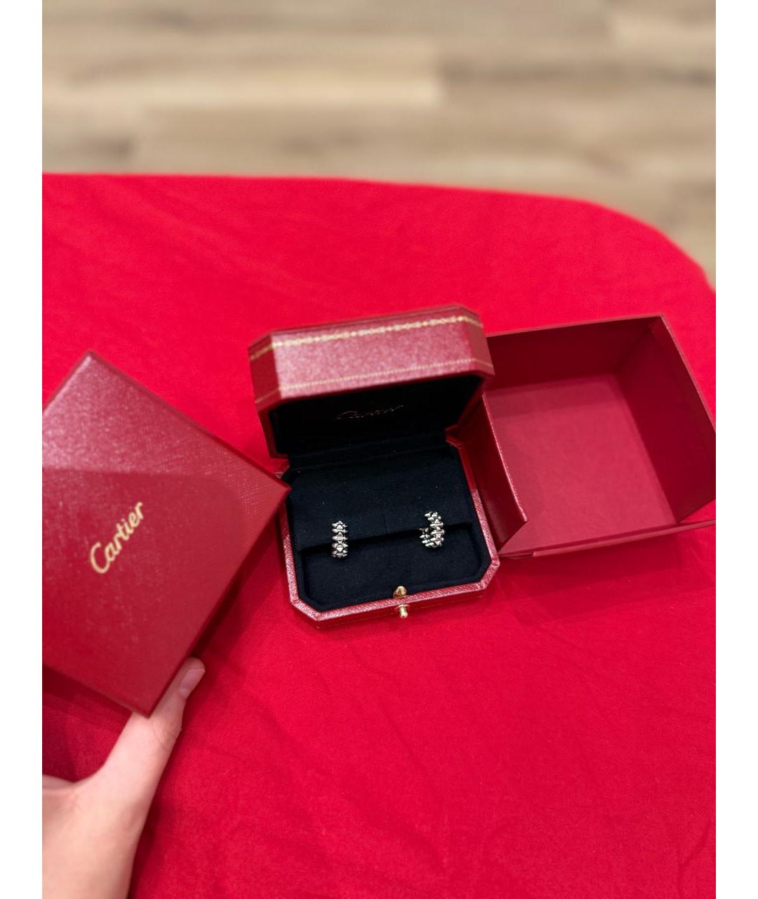 CARTIER Серебряные серьги из белого золота, фото 2