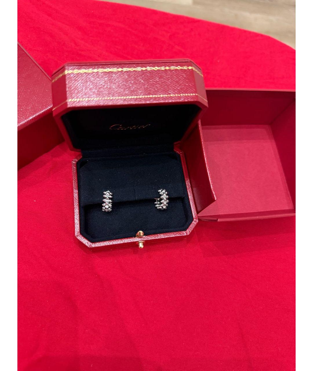 CARTIER Серебряные серьги из белого золота, фото 5