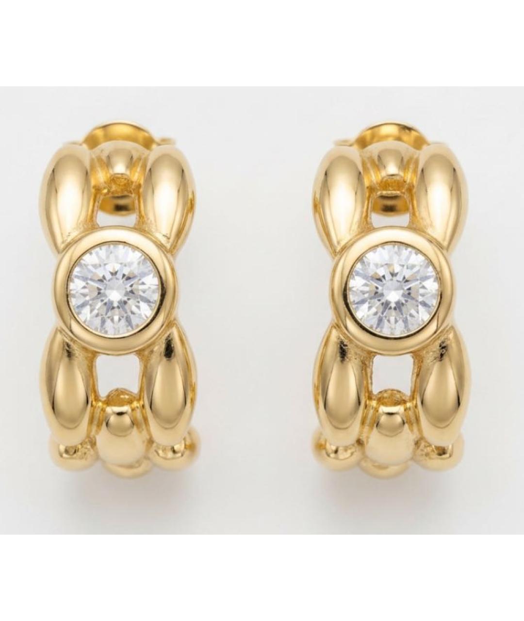 CHRISTIAN DIOR Золотые клипсы, фото 8